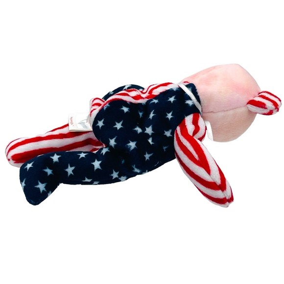 TY Beanie Babies Baby 1999 Pink Face SPANGLE the American Bear RETIRED - Picture 5 of 10